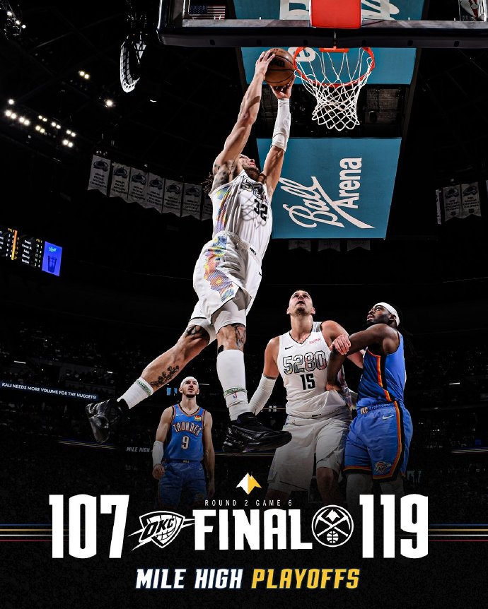 掘金队奋力拼搏,赢得了胜利 掘金队奋力拼搏,赢得了胜利